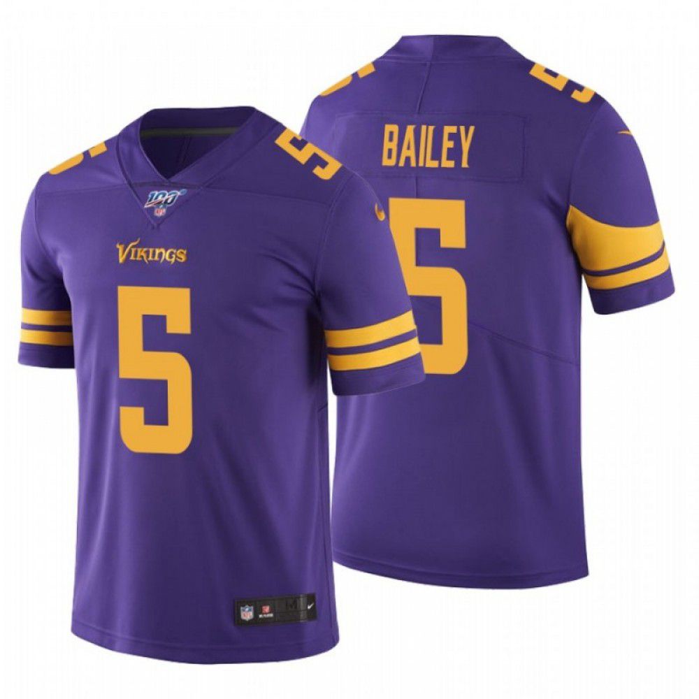 Men Minnesota Vikings 5 Dan Bailey Nike Purple 100th Limited NFL Jersey